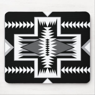 Navajo Black & Grey Mousepad