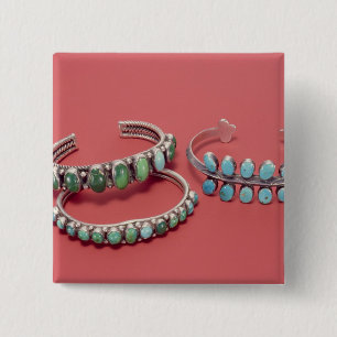 Navajo bracelets 15 cm square badge