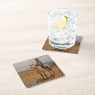Navajo, by Gary Poling Square Paper Coaster