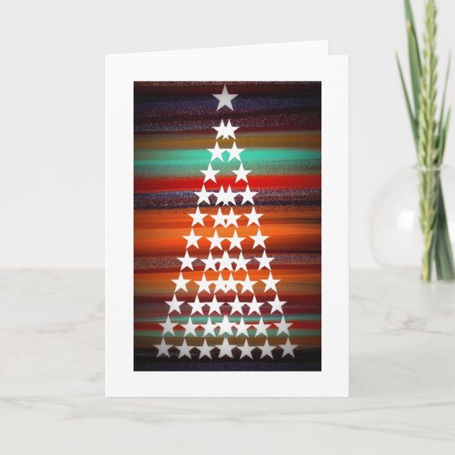 Navajo Christmas Tree Holiday Card (Front)