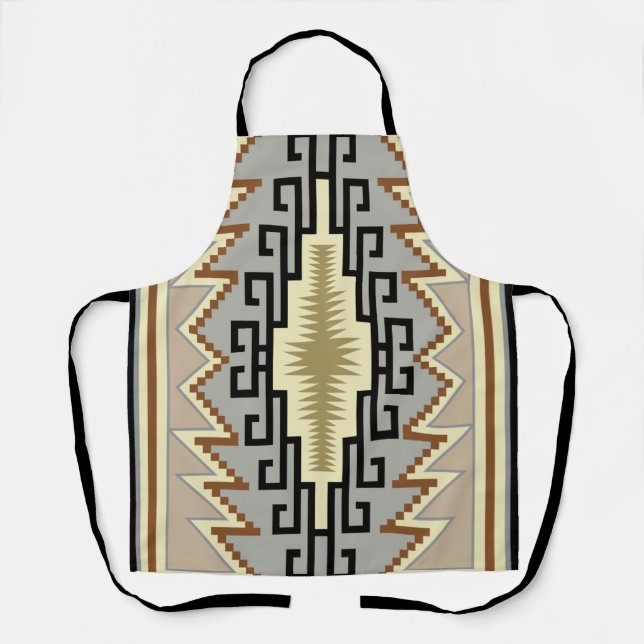 Navajo Design-2 All-Over Print Apron (Front)