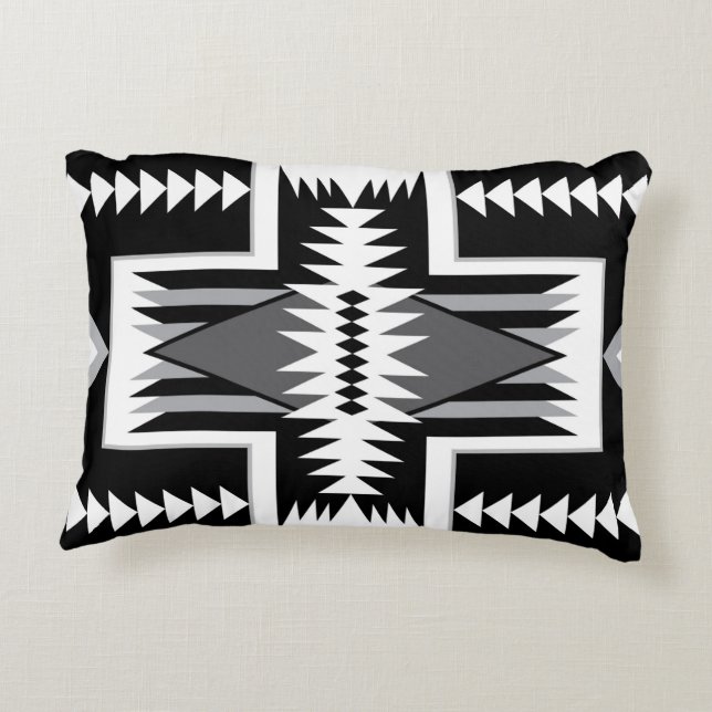 Navajo Design-8 accent pillow (Back)