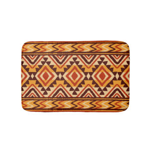 Navajo Ethnic Ornament: Vintage Seamless Bath Mat