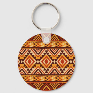 Navajo Ethnic Ornament: Vintage Seamless Key Ring
