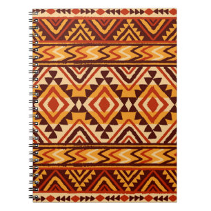 Navajo Ethnic Ornament: Vintage Seamless Notebook