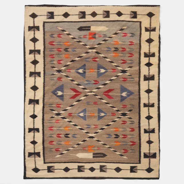 NAVAJO HORSE SADDLE BLANKET PRINT FROM  1900 (Front)