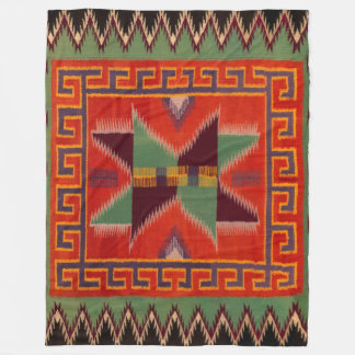 NAVAJO INDIAN 1800s HORSE SADDLE BLANKET FLEECE