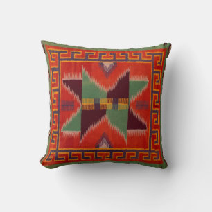 NAVAJO INDIAN 1800s HORSE SADDLE BLANKET REPRINT Cushion