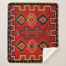 NAVAJO INDIAN 1890 HORSE SADDLE BLANKET