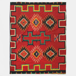 NAVAJO INDIAN 1890 HORSE SADDLE BLANKET