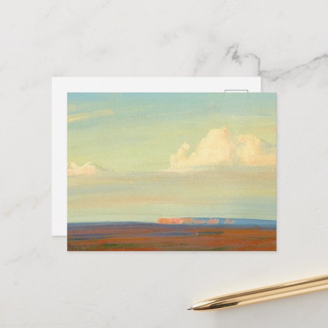 Navajo Land, Southwest of Chinle by Maynard Dixon Postcard (Front/Back In Situ)