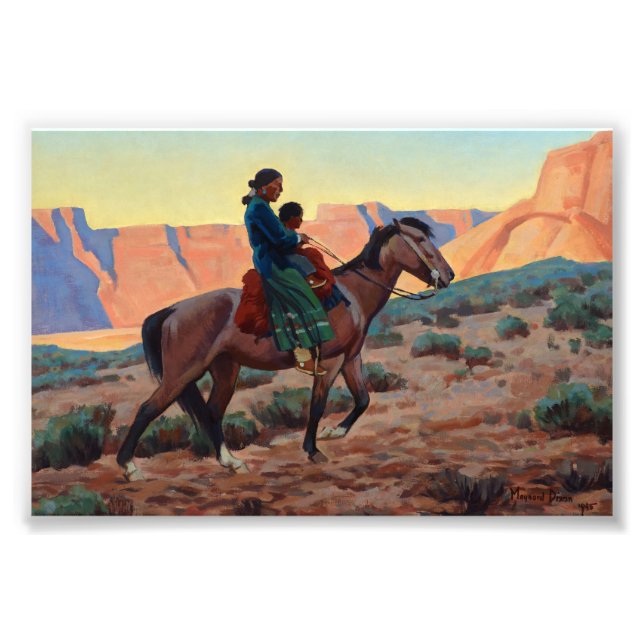 Navajo Mother by Maynard Dixon Photo Print (Front)