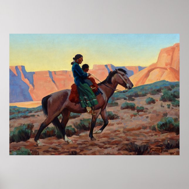 Navajo Mother by Maynard Dixon Poster (Front)