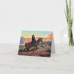 Navajo Mother by Maynard Dixon Thank You Card