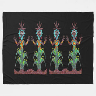Navajo Mythology Fleece Blanket
