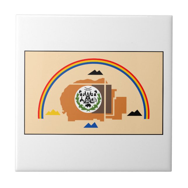 Navajo Nation Flag Tile (Front)