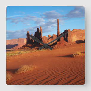 Navajo Nation, Monument Valley, Yei Bi Chei Square Wall Clock