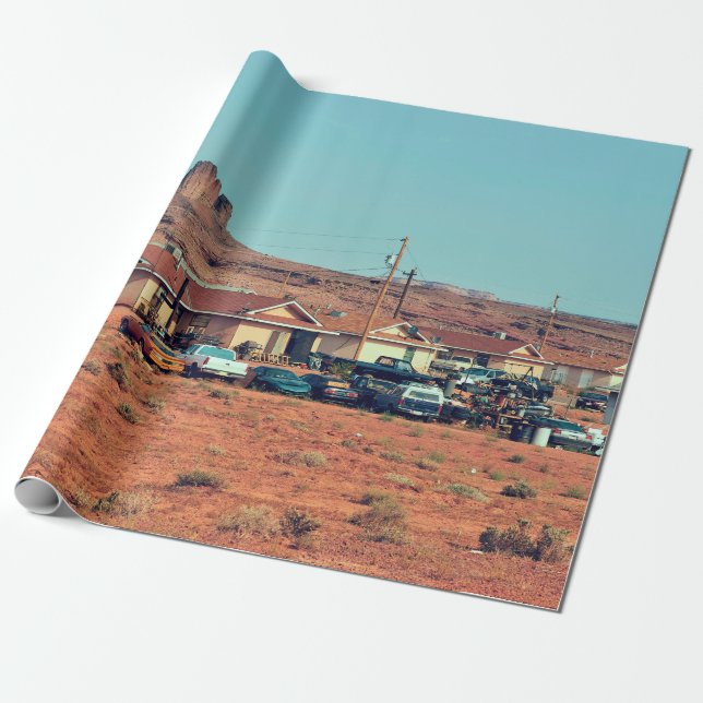 Navajo Native American life on a reservation in Ar Wrapping Paper (Unrolled)