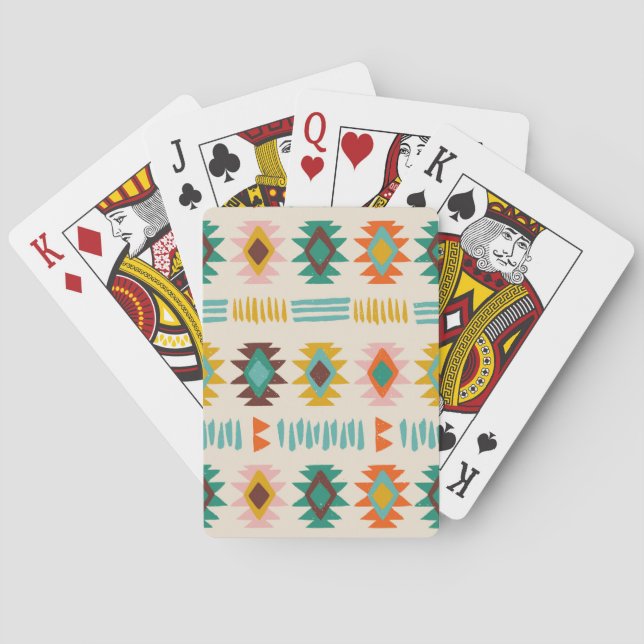Navajo Native American Pattern Playing Cards (Back)