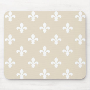 Navajo Neutral Fleur de Lys Mouse Mat