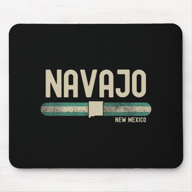 Navajo Nm New Mexico Travel &amp; 80s Style  Mouse Mat (Front)
