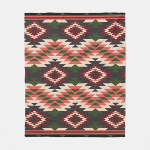 Navajo Pattern 11 Fleece Blanket