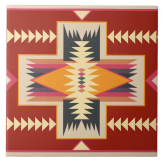 Navajo Pattern -3 Ceramic Tile