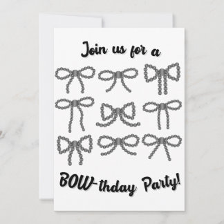 Navajo Pearl Bow Invitations 