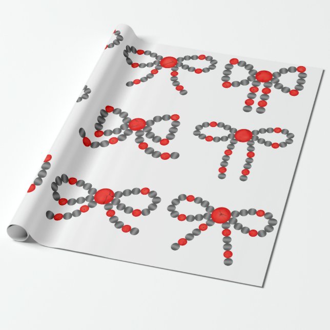 Navajo Pearl Bow Western Wrapping Paper  (Unrolled)