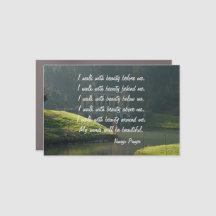 Navajo Prayer Walk in Beauty Magnet