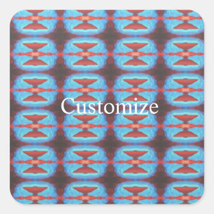 Navajo red rocks Thunder_Cove  Air Freshener Square Sticker