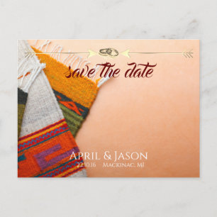 Navajo Rugs Save the Date Announcement
