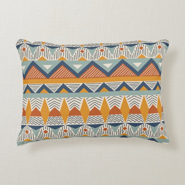 Navajo Style Seamless Pattern Design Decorative Cushion (Front)
