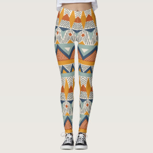 Navajo Style Seamless Pattern Design Leggings
