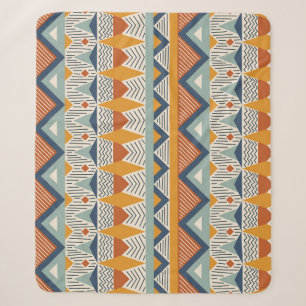 Navajo Style Seamless Pattern Design Sherpa Blanket