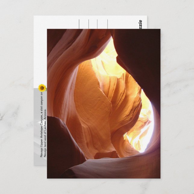 Navajo Upper Antelope Canyon (3) - postcard (Front/Back)