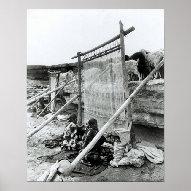 Navajo weavers, c.1914 poster (Front)