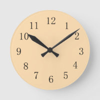 Navajo White Kitchen Wall Clock