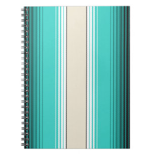 Navajo White, Turquoise Orange Mexican Blanket Ser Notebook