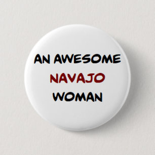 navajo woman, awesome coffee mug 6 cm round badge