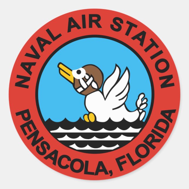 Naval Air Station Pensacola Classic Round Sticker (Front)