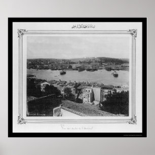 Naval Arsenal and Golden Horn Istanbul 1885 Poster