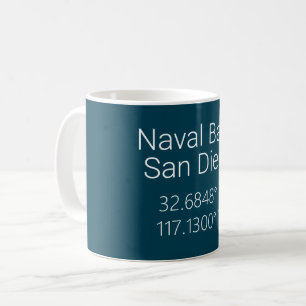 Naval Base San Diego Latitude Longitude Coffee Mug