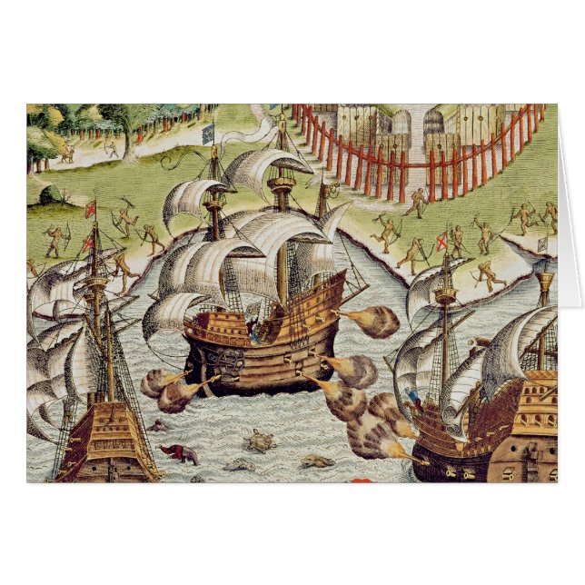 Naval Battle between the Portuguese and French (Front Horizontal)