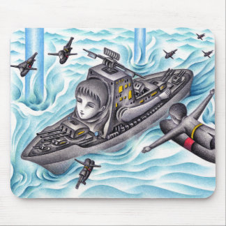 Naval battle game. mouse mat