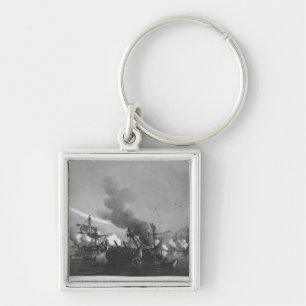 Naval battle of Grand Port, Mauritius, in 1810 Key Ring