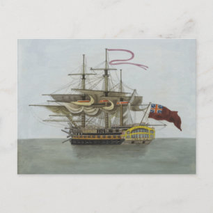 Naval Battleship Postcard