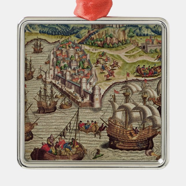 Naval Combat Metal Tree Decoration (Front)