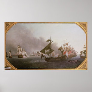 Naval Combat off the Isle of Grenada Poster