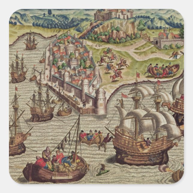 Naval Combat Square Sticker (Front)